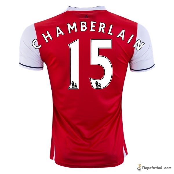 Camiseta Arsenal Replica Primera Ropa Chamberlain 2016/17 Rojo